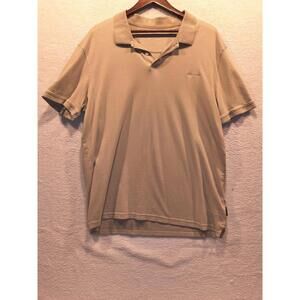 Calvin Klein Men’s XL Liquid Touch Polo Shirt Tan